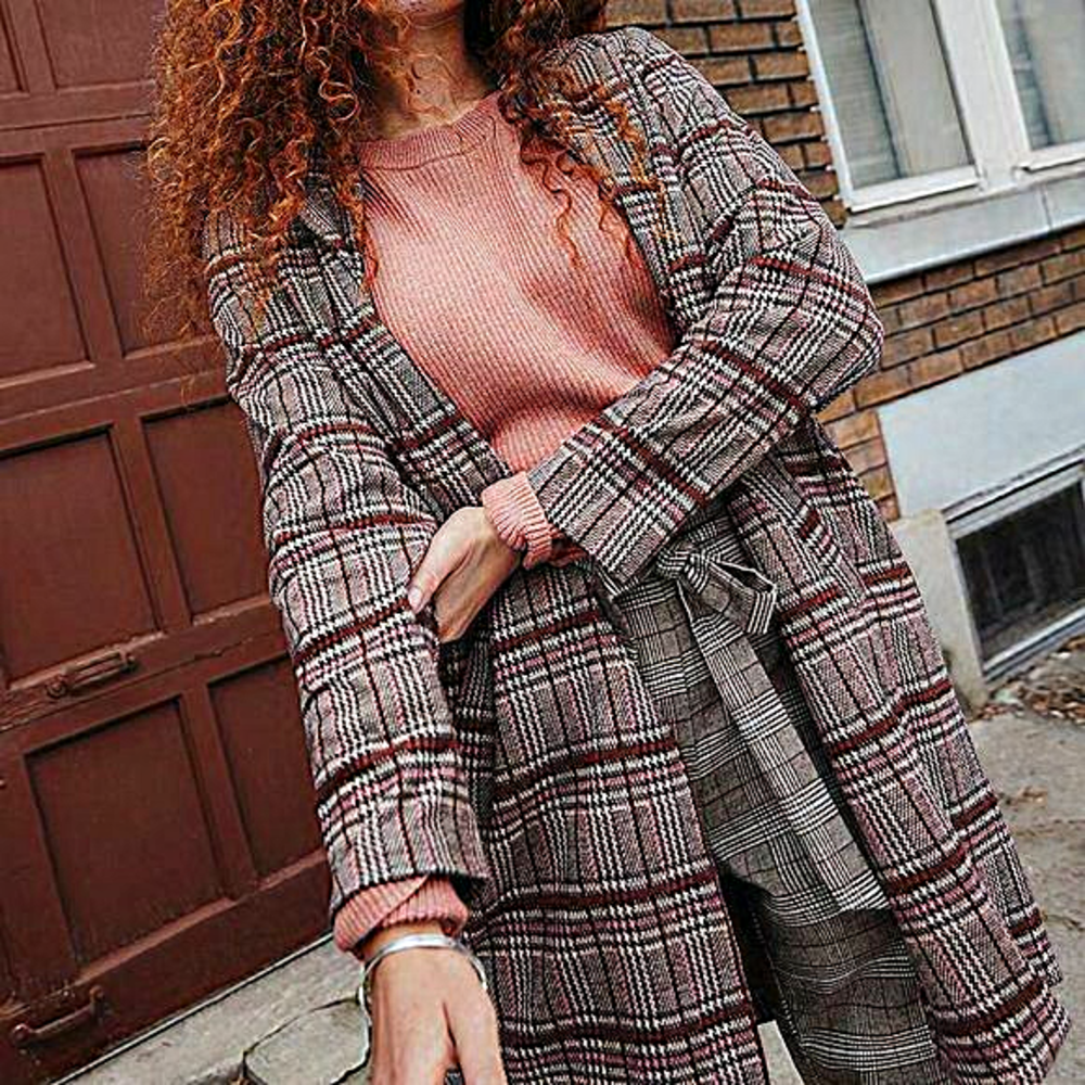 REITMANS plaid midi Blazer/coat size medium - Picture 2 of 14